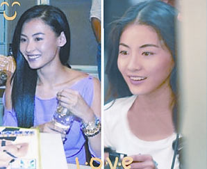 贡米与张柏芝(左)颇有形似之处