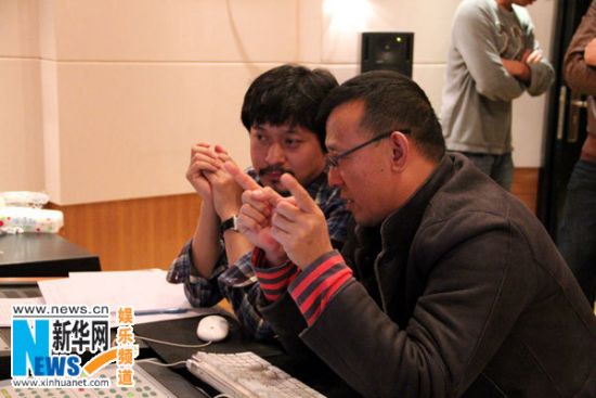 舒楠与姜文讨论《子弹》的音乐