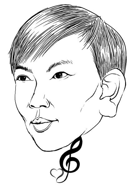 词作家冰洁（ 漫画家吉建芳 作）