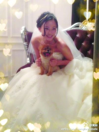 黄龄发婚纱照