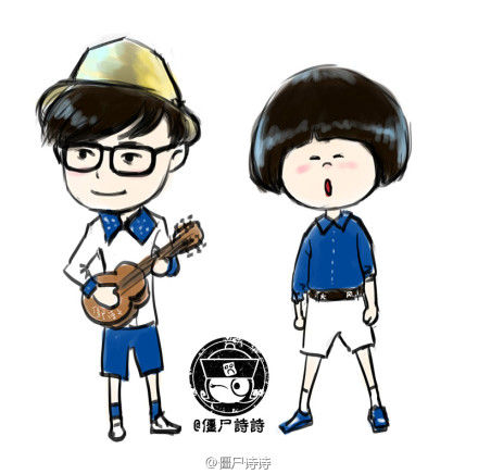 好声音蘑菇兄弟卡通照曝光