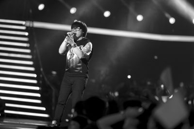 李琦在“好声音”舞台上追求梦想。　许青红供图 