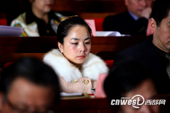 省政协委员王二妮出席省政协十一届一次会议。（资料图）