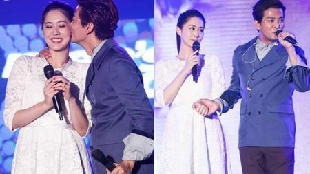 陈晓东王妤娴出席超模大赛