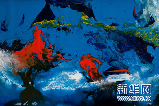 著名华人艺术家曹俊的画作《寻梦空间》