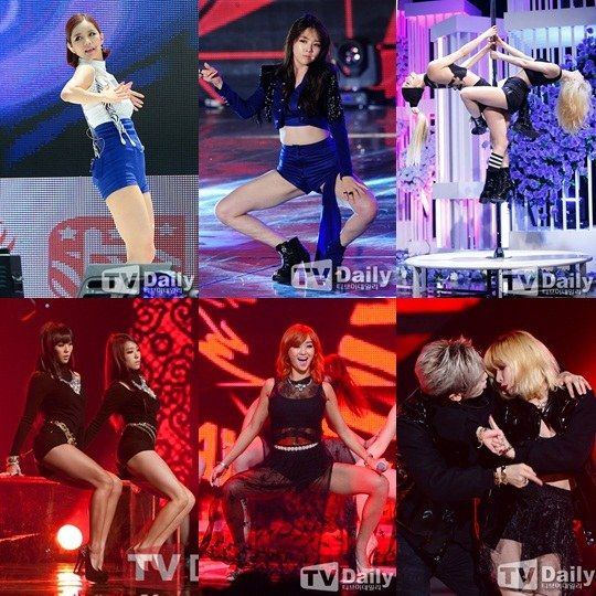 韩国女歌手们的过度“裸露”