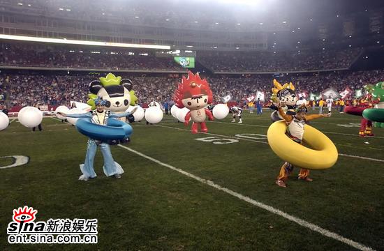 福娃走进美国橄榄球大联盟