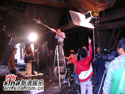 《红眼睛》拍摄现场