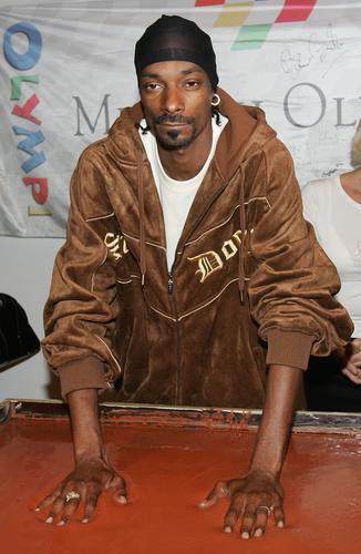 图文:mtv欧洲大奖发布会 snoop dogg按手印