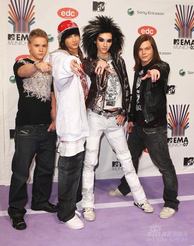 图为德国摇滚乐队"东京饭店"(tokio hotel).cfp/图