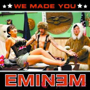 阿姆（戴毛帽、穿背带裤者）想象可以调戏美国社会名人莎拉·裴琳