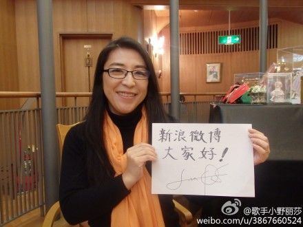 小野丽莎入驻新浪微博