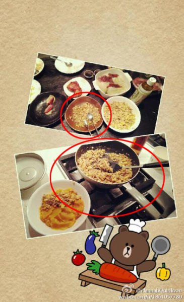 昆凌晒出家中锅具和周杰伦照片中的一模一样