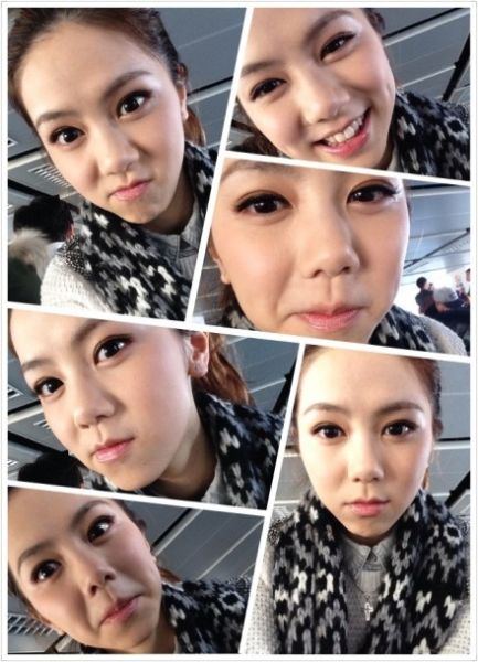 邓紫棋等飞机抓狂 自拍上演表情秀