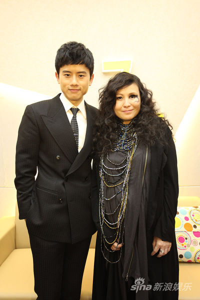 罗琦和张杰 （演出后）