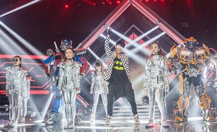 汪东城班级秀变形金刚助阵