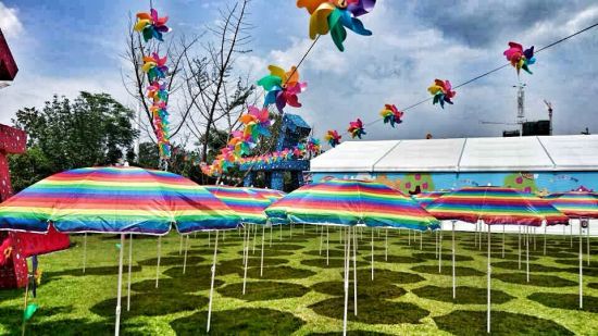 麦咭儿童艺术节风车装置