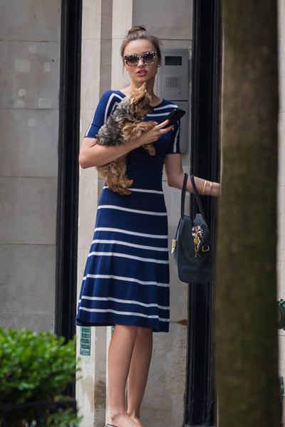 米兰达条纹连衣裙