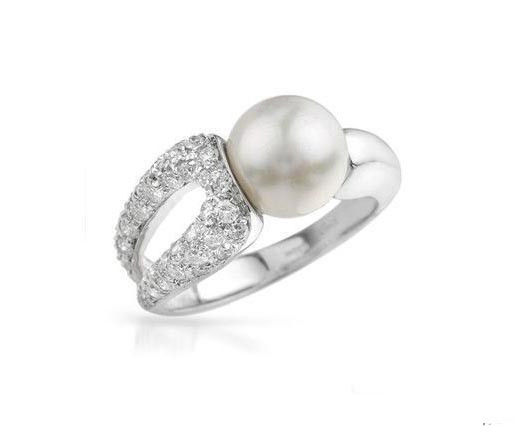 御木本珍珠钻石戒指