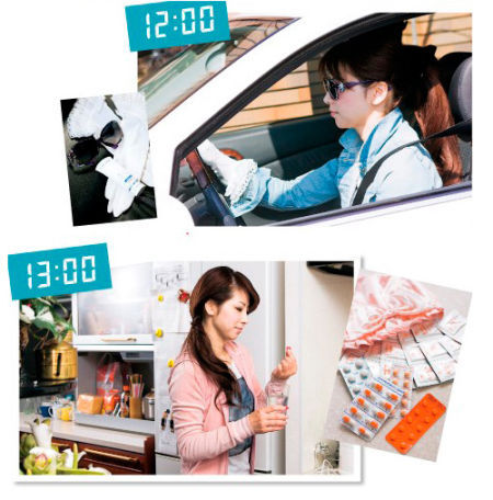 外出要用美白防晒霜和太阳眼镜抵御紫外线侵害