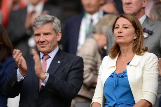Kate Middleton的父母亲Carole 和 Michael Middleton