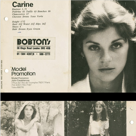 Carine Roitfeld模特卡