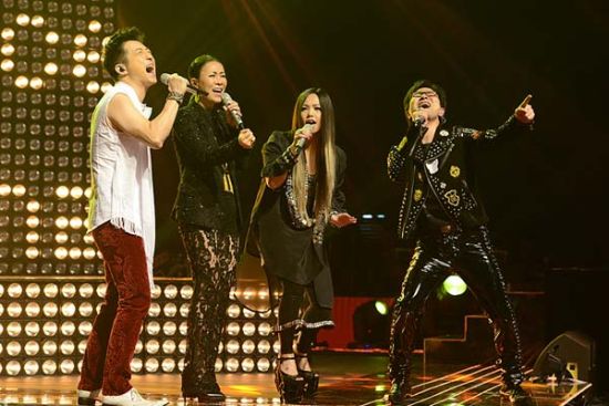 好声音四导师同台飙歌