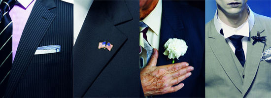 俏皮眼是西装的画龙点睛之笔