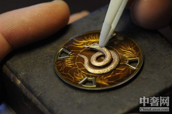 江诗丹顿蛇年特别版腕表的表盘