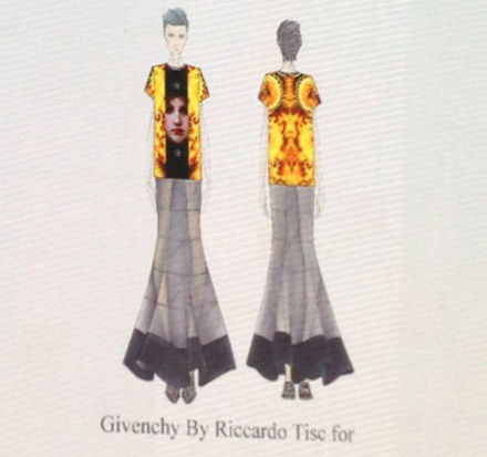 Givenchy By Riccardo Tisci为李宇春设计手稿曝光
