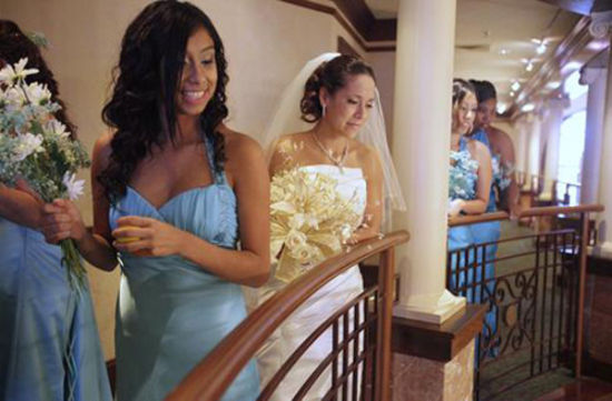 美国殡仪馆内办婚礼