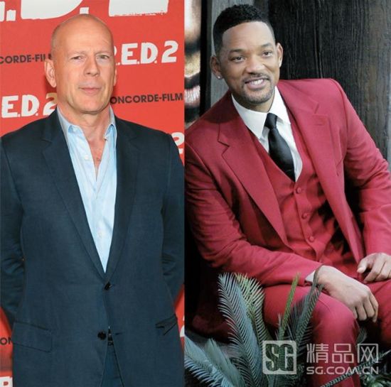 左：布鲁斯-威利斯 右：威尔-史密斯