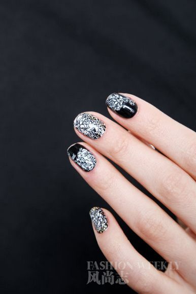 REVLON 2013 限量版指甲贴 白黑经典 新品未定价