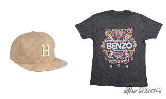 Hermes与LouisVuitton结合体的HUF帽子，被恶搞成“Benzo“的Kenzo老虎纹”