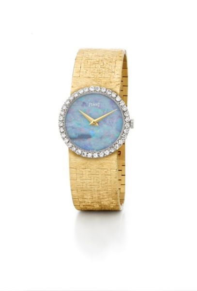 伊丽莎白-泰勒的Piaget伯爵高级珠宝腕表，欧泊石表盘