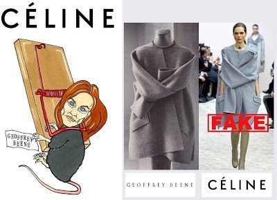CELINE亦成为抄袭范儿的头排客