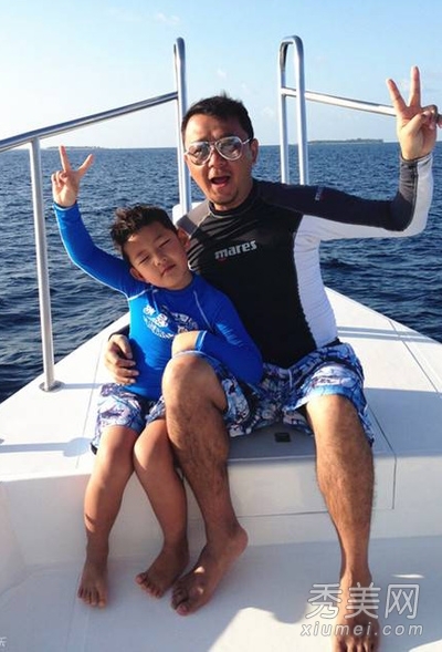 郭涛与儿子石头