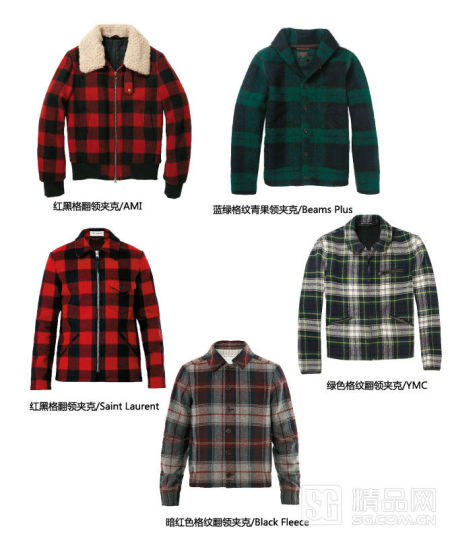 格纹夹克单品推荐