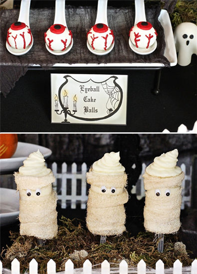 黑色摇滚风的婚礼甜品桌