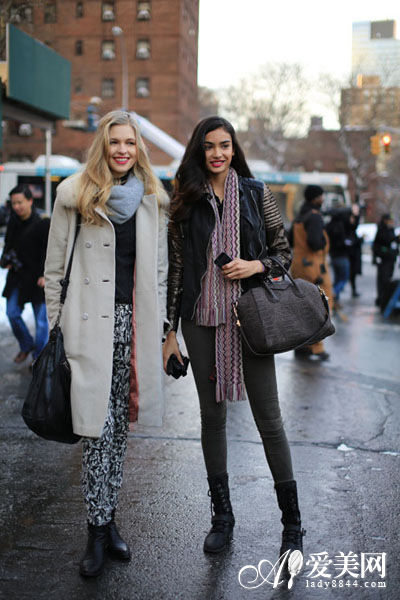 呢子大衣的气场搭配