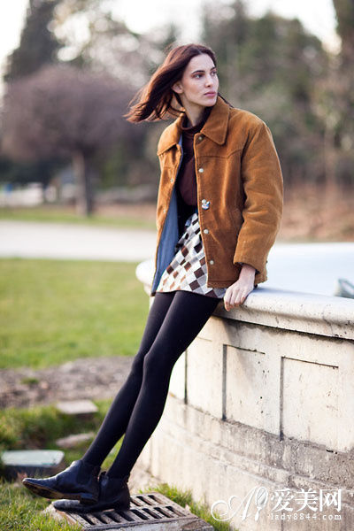 呢子大衣的气场搭配