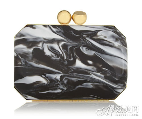 　　Stella McCartneyMarbled Acetate Box Clutch