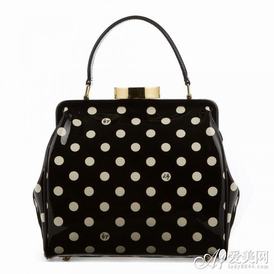 Lulu Guinness(露露-吉尼斯)复古波点手袋