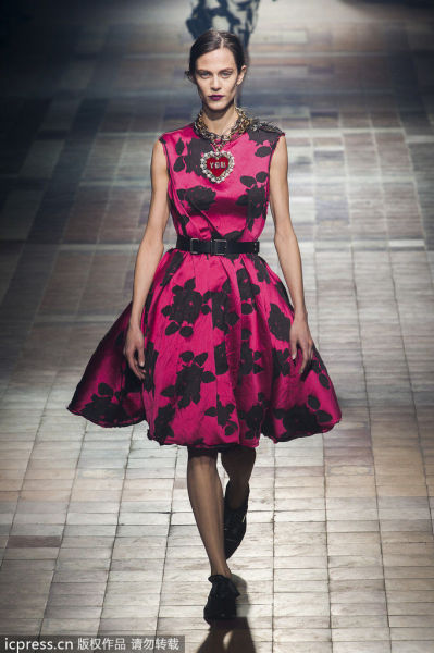 lanvin 2013秋冬T台Look 售价54400元