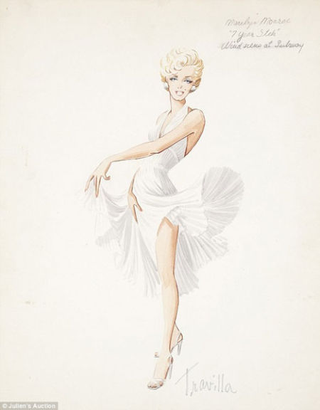 玛丽莲·梦露裙装图样将被拍卖