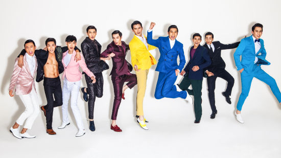 石拓、姚阳、李想、蔡浩、吕丕强、汤洪振、罗彬、李子峰、韩旭、海米提。巴图(由左至右)