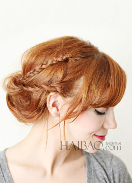 森系女孩的花环编发