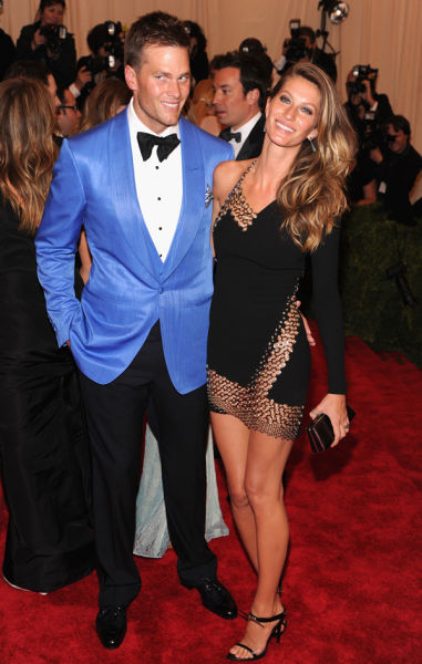 Gisele Bundchen和老公Tom Brady