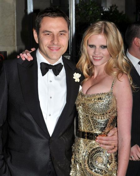 Lara Stone和老公David Walliams