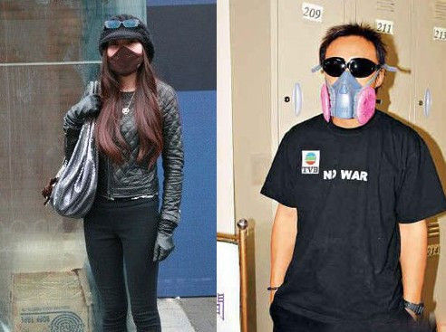 明星雾霾口罩style